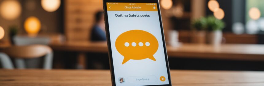 Ecran de smartphone affichant une application de rencontre, symbole de confiance et de sécurité en ligne